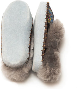 Sheepers Mosaic Grijs - Pantoffels voor Dames - Sloffen uit 100% Schapenvacht - Maat 41