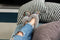 Sheepers Mosaic Grijs - Pantoffels voor Dames - Sloffen uit 100% Schapenvacht - Maat 39