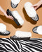 Sheepers Zebra - Pantoffels voor Dames - Sloffen uit 100% Schapenvacht - Maat 36