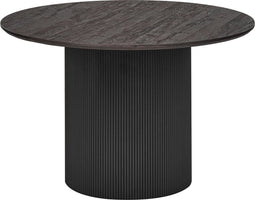 SHEHO - Eettafel - Zwart - ⌀ 120 cm - MDF