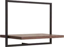 Shelfmate - d-Bodhi - Type C (WBF) - Wandbox - Notenhout - Black powdercoated Frame