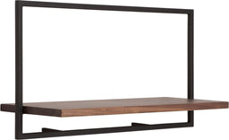 Shelfmate - Type A (WBF) - Wandbox - American Walnut - Black powdercoated Frame