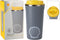 Shell Drinkbeker - Drinkfles - Dopper - Waterfles To Go - 500ml - BPA-Vrij - Grijs/Geel