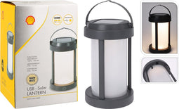 Shell Solar Campinglamp - Oplaadbaar LED - 100 Lumen - IP64 Waterdicht - Draagbare Kampeerlamp - Tentlamp - Acculamp - Traploos Dimbare Lamp