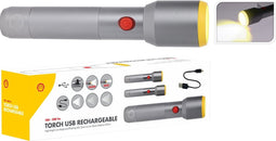 Shell Zaklamp - Oplaadbaar - Camping lamp - met USB - 3 standen - LED zaklamp - 500lm - IP55 Waterdicht