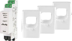 Shelly Pro 3EM 400A Elektriciteitsmeter Bluetooth, WiFi