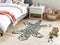 SHERE - Kindervloerkleed - Zwart/Wit - 100 x 160 cm - Wol