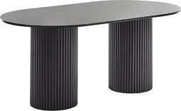 SHERIDAN - Eettafel - Zwart - MDF