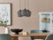 SHERRY - Hanglamp 3 lampen - Grijs - IJzer