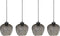 SHERRY - Hanglamp 4 lampen - Grijs - IJzer