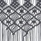 vidaXL - Gordijn - macramé - 140x240 - cm - katoen - antraciet