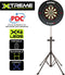 Winmau Xtreme - Dartbord Standaard - Verstelbaar - Zwart