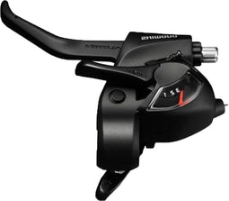Shifter-/remhendel Shimano Tourney ST-TX800 links - 3 speed - 2-vingers - zwart