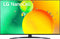 LG NanoCell 43NANO766QA - Ultra HD TV - 4K Resolutie - Zwart