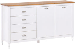 SHILLINGTON - Dressoir - Wit/Lichthout - Dennenhout