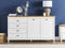 SHILLINGTON - Dressoir - Wit/Lichthout - Dennenhout