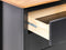 SHILLINGTON - Dressoir - Zwart/Lichthout - Dennenhout