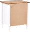 SHILLINGTON - Nachtkastje 2 lades - Wit/Lichthout - Dennenhout