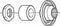 Shimano achter asconus Deore links Y3SV98020