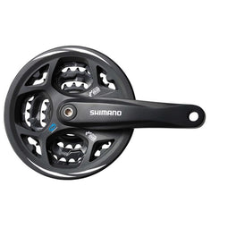 Shimano Crankstel 7/8-speed Altus FC-M311 42/32/22T met kettingrand - zwart