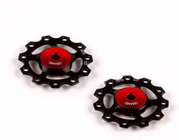 Shimano Derailleurwieltjes ALU 9/10/11V RVS-Keramisch zwart