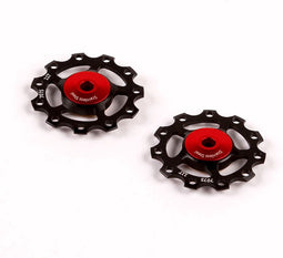 Shimano Derailleurwieltjes ALU 9/10/11V RVS zwart