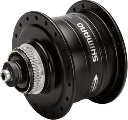 Shimano Dh-3d37-qr naafdynamo 32g uitval disc 6v/3 watt zwart