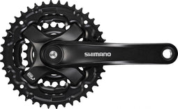 Shimano FC-TY501 Crankset 6/7/8-speed, 48-38-28 tanden, zwart Pedaalarmlengte 175mm
