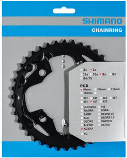 Shimano Kettingblad Acera Fc-m3000 40t-ax 9s 96 Mm Zwart