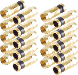 Shiverpeaks BS15-300914 F-stekker Compressie, Verguld Aansluitingen: F-stekker Kabeldiameter: 7.2 mm 10 stuk(s)