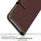 Selencia Samsung Galaxy S23 FE - Echt Lederen Bookcase - 3 Pashouders - Bruin
