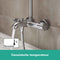 Hansgrohe Crometta S 240 - Showerpipe 1jet met badthermostaat - XXL performance chroom