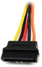 Startech.com 15cm SATA voeding-Y-splitterkabeladapter - Male/female - Geel Multi-color Oranje Rood Zwart