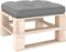 vidaXL - Palletkussen - 58x58x10 - cm - stof - grijs