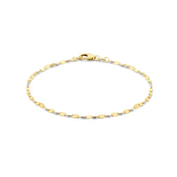 Marie Celeste - Schakelarmband 2 mm 18 cm - 14 karaat goud