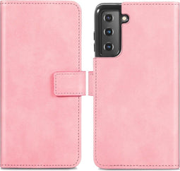 iMoshion Hoesje Geschikt voor Samsung Galaxy S21 Hoesje Met Pasjeshouder - iMoshion Luxe Bookcase - Roze