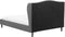 COLMAR - Bed - Grijs - 140 x 200 cm - Polyester