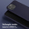Selencia Hoesje Geschikt voor iPhone 15 Pro Max Hoesje Met Koord - Selencia Siliconen hoesje met afneembaar koord - Donkerblauw