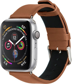 iMoshion Effen Lederen bandje met gespsluiting Apple Watch Series 1 / 2 / 3 / 4 / 5 / 6 / 7 / 8 / 9 / SE / Ultra (2) - 42 / 44 / 45 / 49 mm