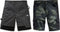 Shorts antraciet/zwart met reflecterende strepen maat M