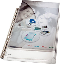 Showtas Leitz 4755 4-gaats PVC 0.17mm glad met expansievouw | 10 stuks