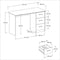 Parisot - Bureau - 121 cm -