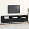 vidaXL - TV-kast - Zwart - Eiken - 150x30x44,5 - cm - Geëngineerd - Hout