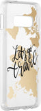 Hoesje Geschikt voor Samsung Galaxy S10e Hoesje Siliconen - Design Backcover siliconen - Meerkleurig / Quote World Map