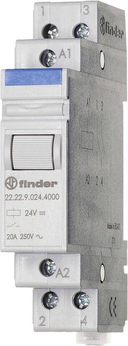 Finder 22.22.9.048.4000 Industrieel relais Schakelstroom (max.): 20 A 2x NO 1 stuk(s)