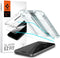 Spigen AGL06903 - Screen Protector - 9H gehard glas - Inclusief montage frame