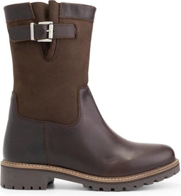 Travelin' Gyland - Leren Dames laarzen - Wol gevoerd - Donkerbruin (1 paar)
