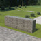vidaXL - Schanskorfmuur - met - deksels - 300x50x100 - cm - gegalvaniseerd - staal