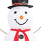 vidaXL - Sneeuwpop - LED - 180 cm - 8 lichteffecten - wit