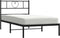 vidaXL - Bedframe - met - hoofdbord - metaal - zwart - 100x190 - cm